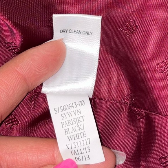 Banana Republic Black Tweed Faux Leather Trim Jacket Women’s 12 Old Money Preppy - Picture 10 of 14